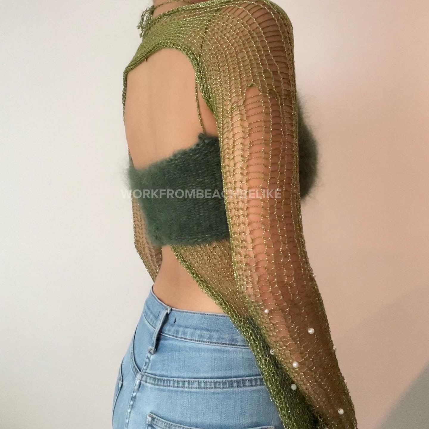 Fluffy collection - Dark Green & Turquoise