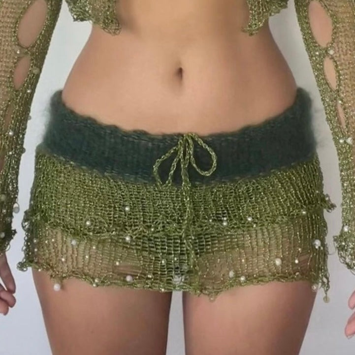 Fluffy collection - Dark Green & Turquoise