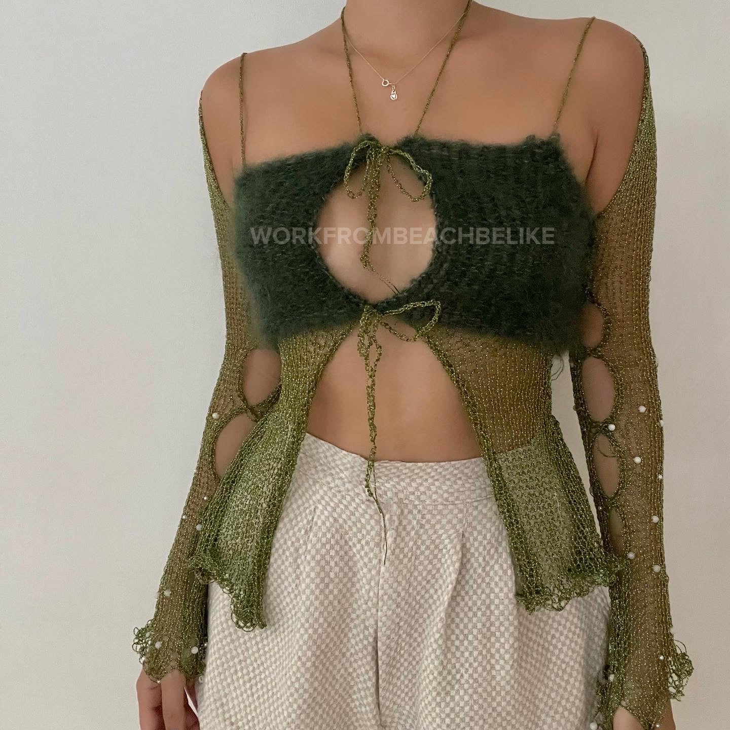 Fluffy collection - Dark Green & Turquoise