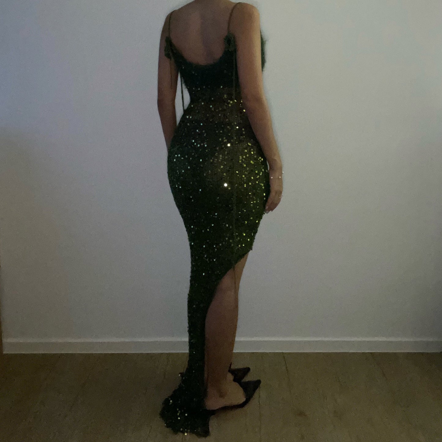 Butterfly maxi dress - Dark Green