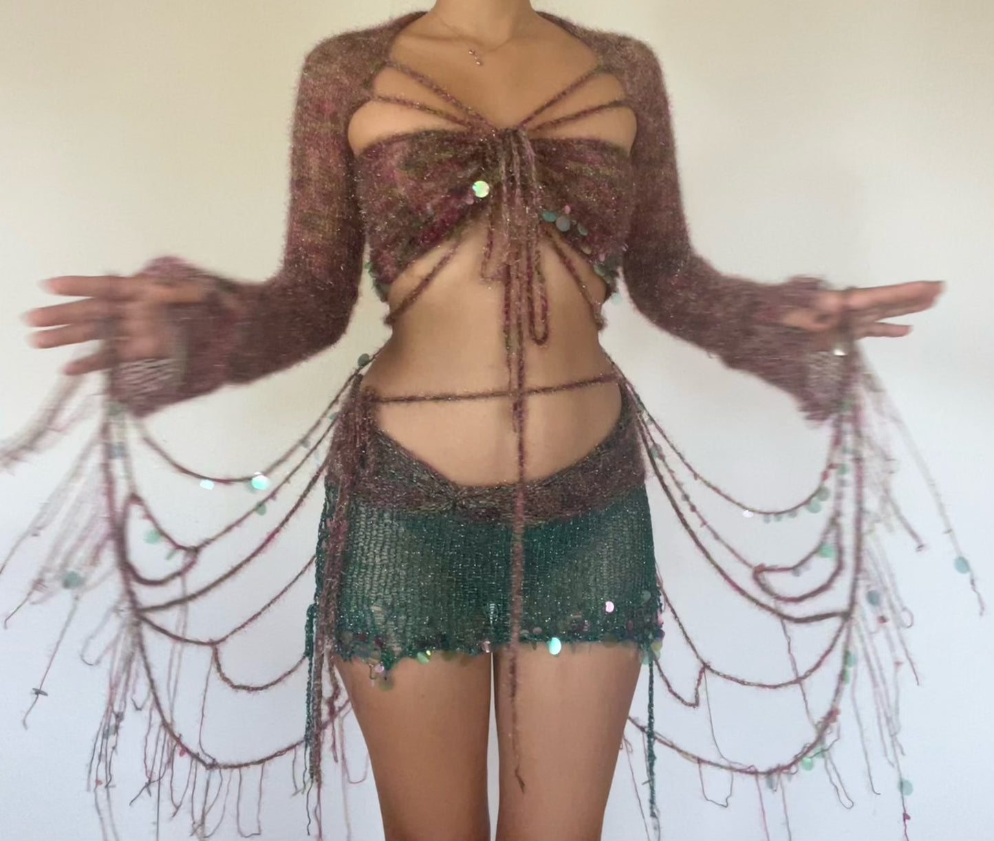 Butterfly set (Top & Skirt )