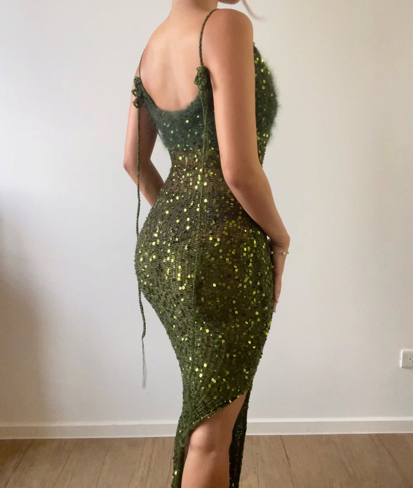 Butterfly maxi dress - Dark Green