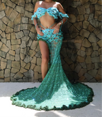 Butterfly Set ( 8 colors available) - Long skirt (See through)