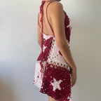 Moon & Star dress - Red & Pink ( short ver. )