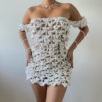Butterfly dress - White