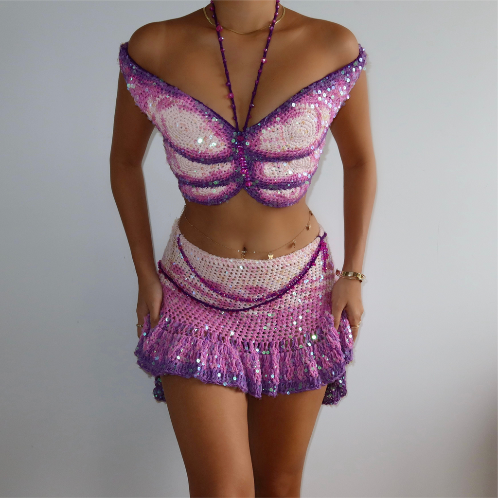Butterfly set - Purple & Pink
