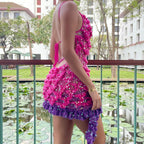 Mia dress - Hot pink & Purple