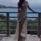 Butterfly dress - Pink & Off White