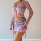 Fluffy set - Pink & Purple