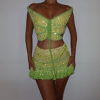 Butterfly set - Lime & Green