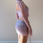 Fluffy set - Pink & Purple