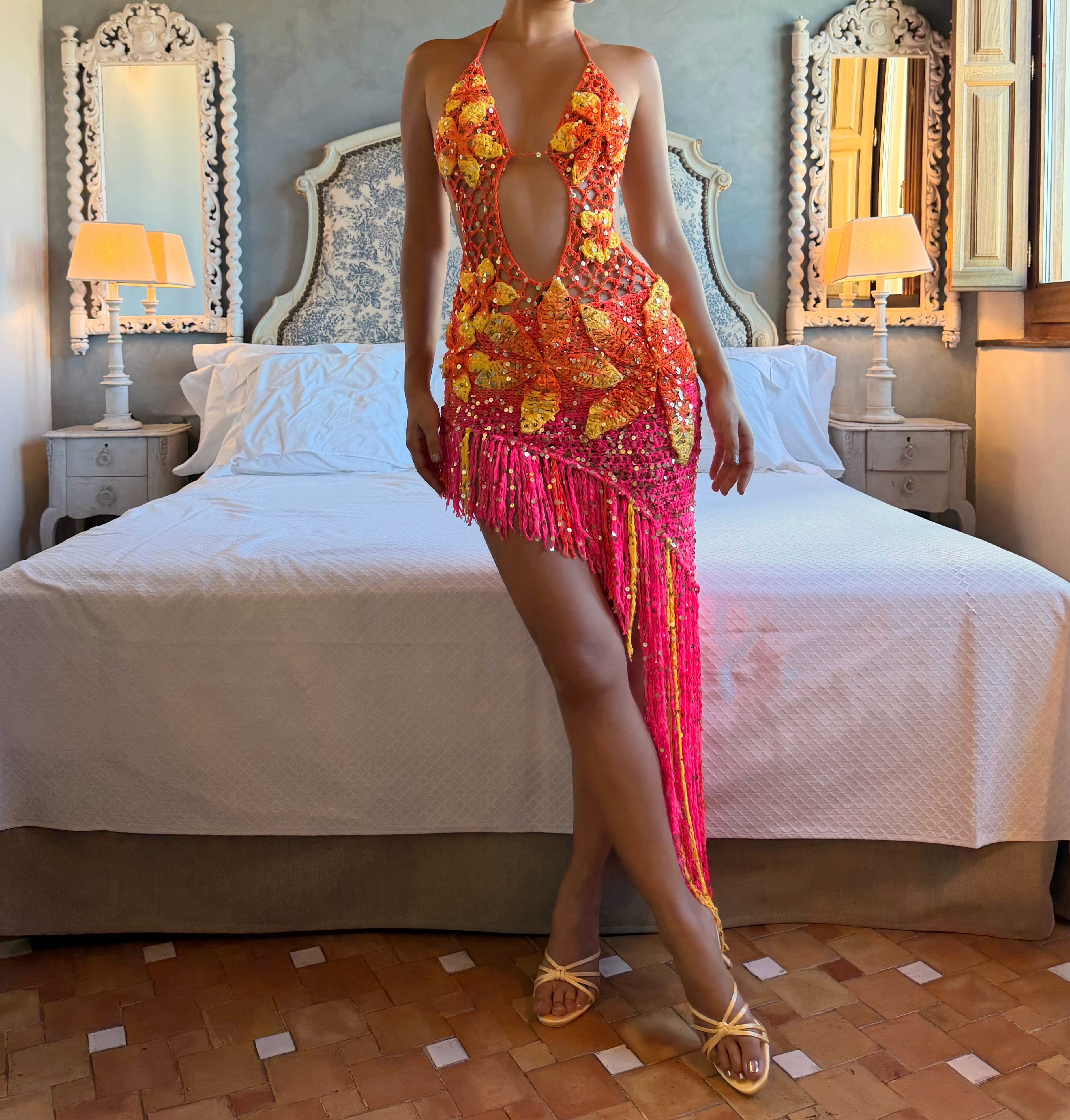 A dahlia dress