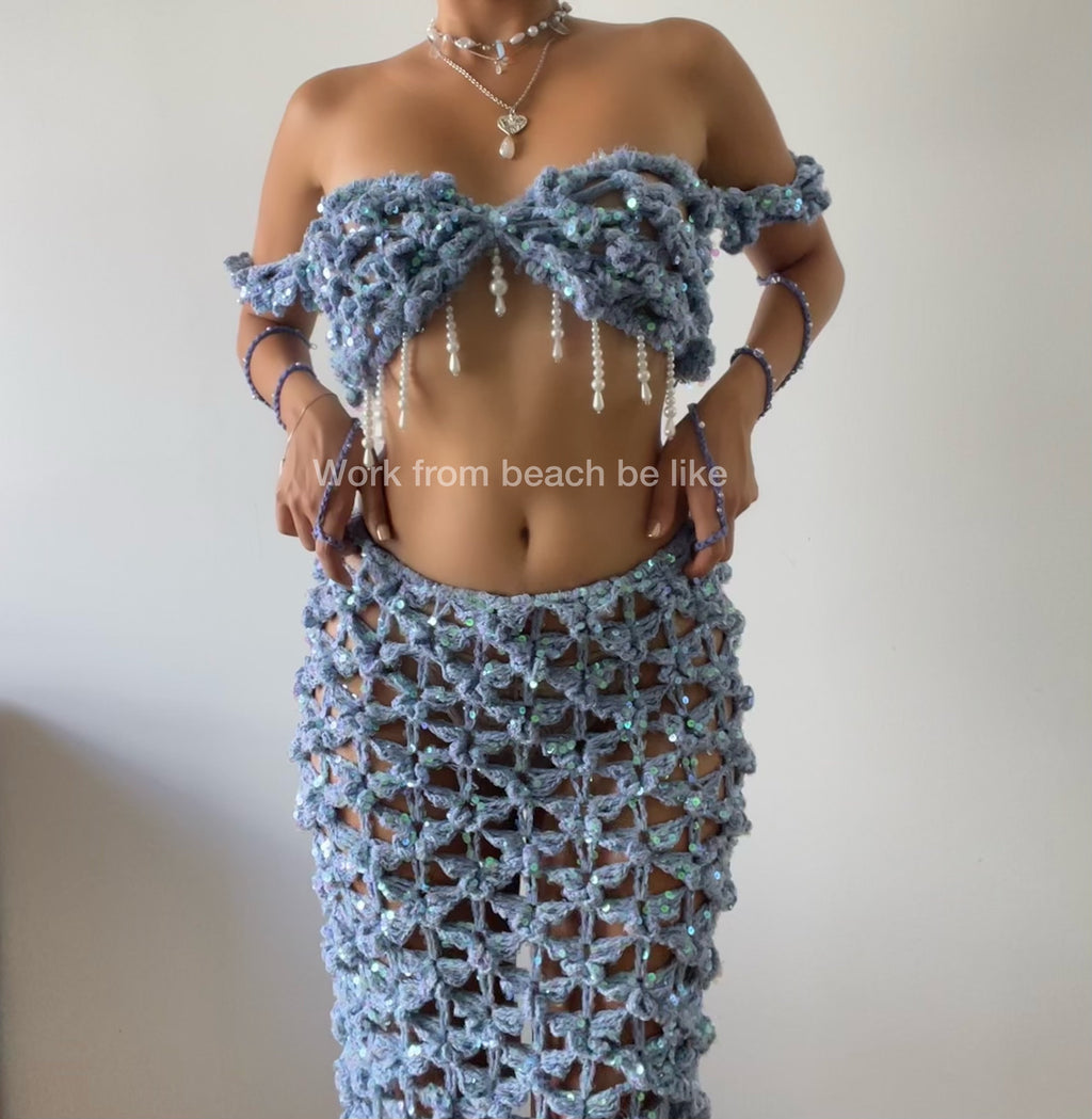 Butterfly set ( Top & Skirt ) (8 colors available)