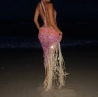 Butterfly dress - Pink & Gold