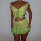 Butterfly set - Lime & Green