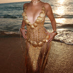 Calypso dress - Gold