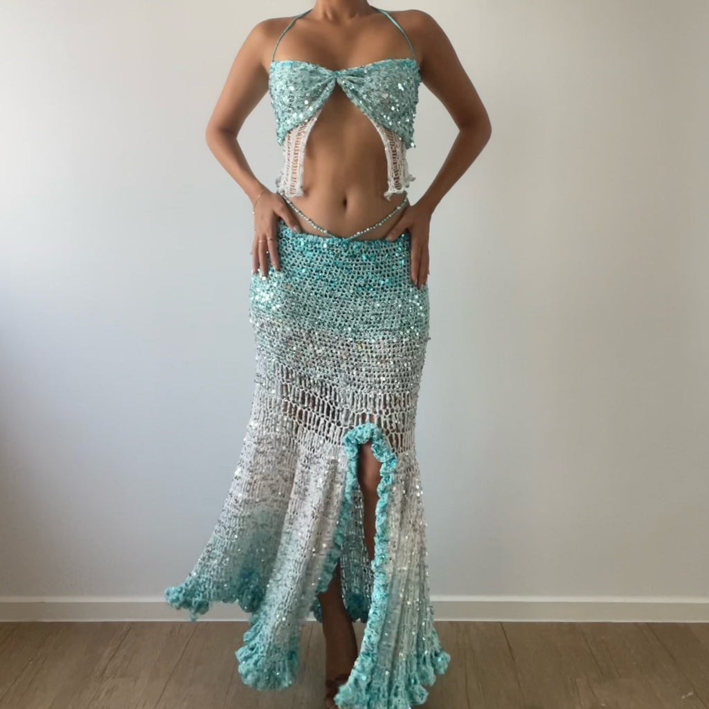 Amelia set - Blue & White