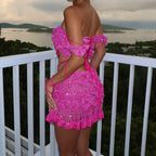 Butterfly set - Hot pink