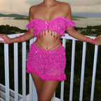 Butterfly set - Hot pink