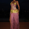 A butterfly dress - Pink & Gold