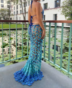 Butterfly dress - Dark blue