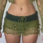 Fluffy collection -  Dark Green & Turquoise