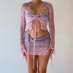 Fluffy set - Pink & Purple