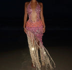 Butterfly dress - Pink & Gold