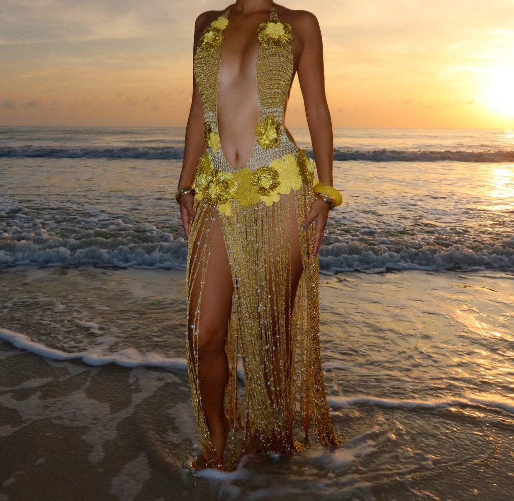 Rosaria dress - Gold