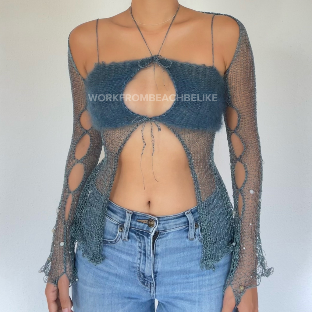 Fluffy collection -  Dark Green & Turquoise