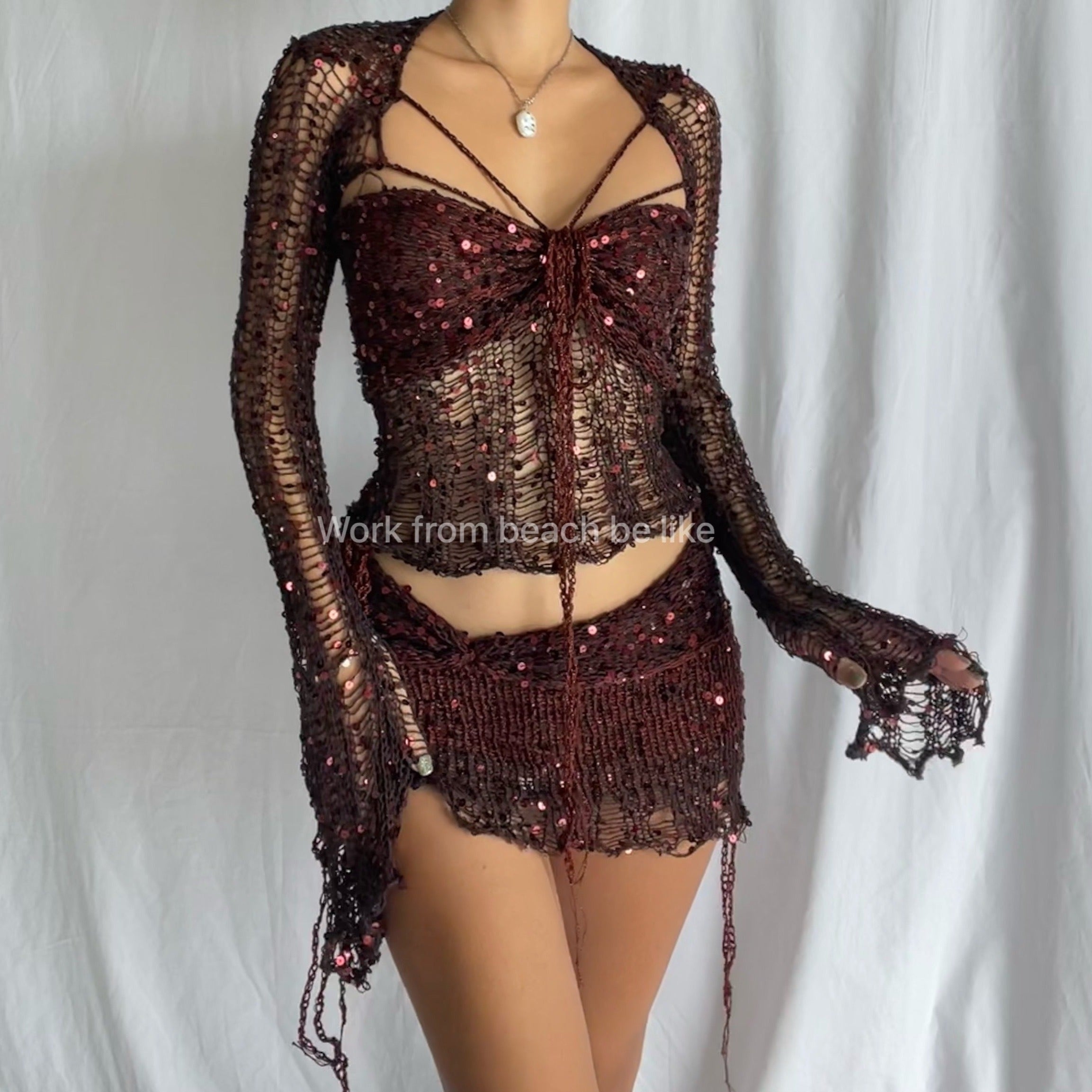 Butterfly "Set - long length top" (13 colors available)