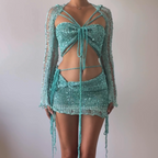 Butterfly set (Top & Skirt) - Mint