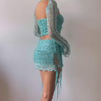 Butterfly set (Top & Skirt) - Mint