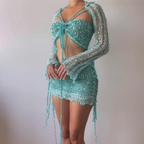 Butterfly set (Top & Skirt) - Mint