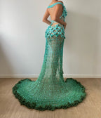 Butterfly dress - Blue & Green