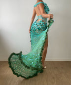 Butterfly dress - Blue & Green