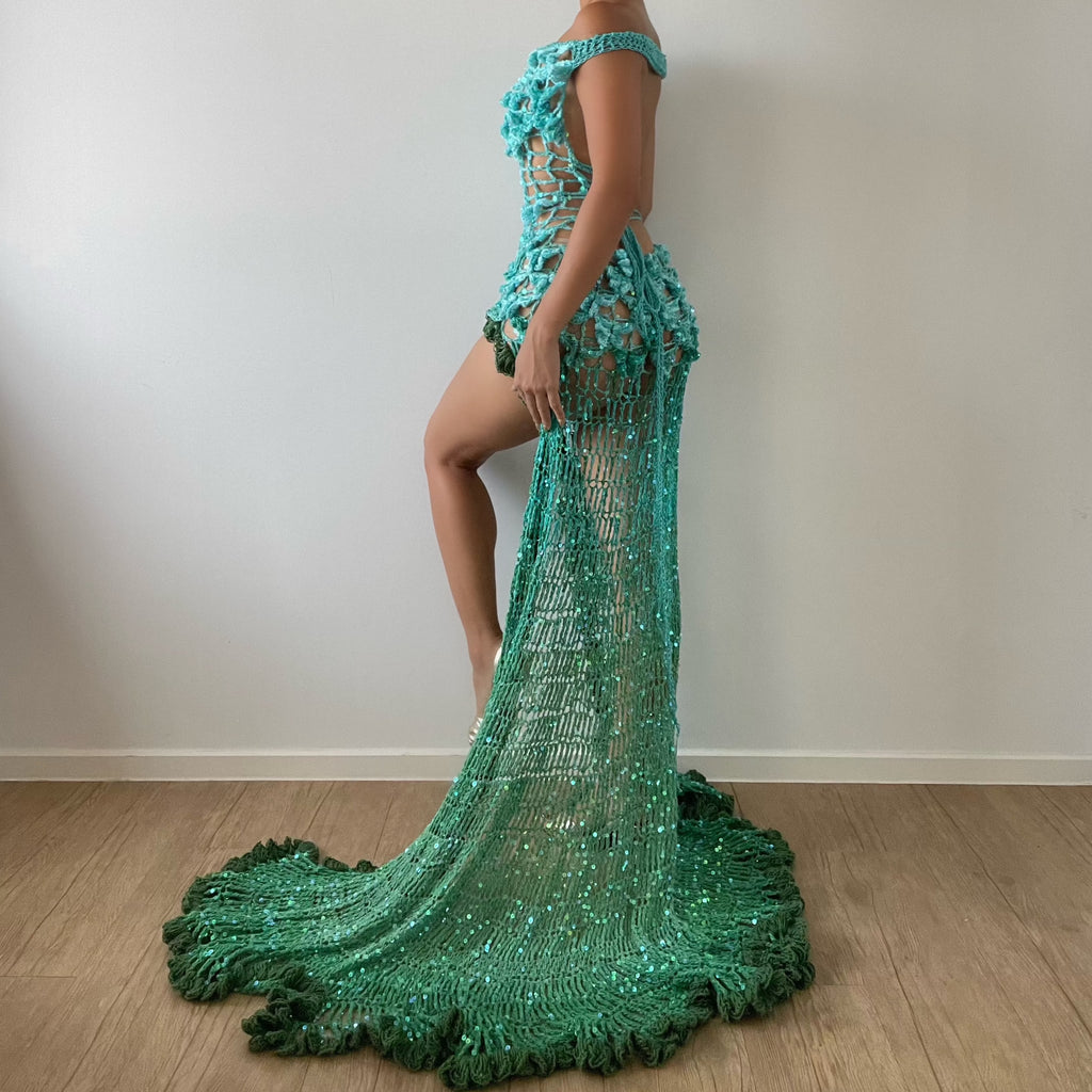 Butterfly dress - Blue & Green