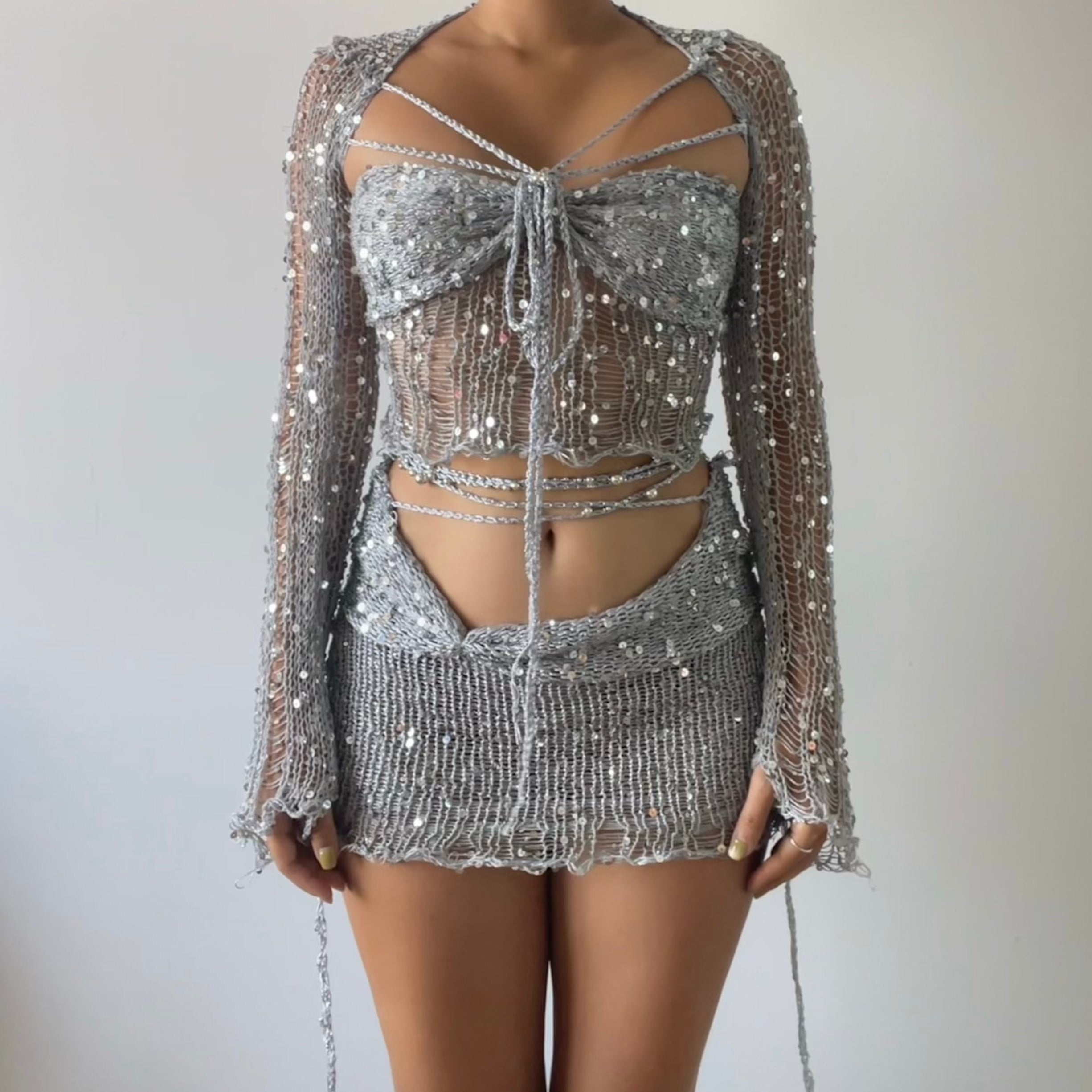 Butterfly set - Silver