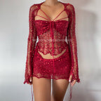 Butterfly "Set - long length top" (13 colors available)