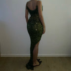 Butterfly maxi dress - Dark Green