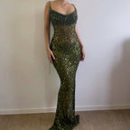 Butterfly maxi dress - Dark Green