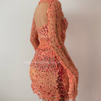 Butterfly set (Top & Skirt) - Orange