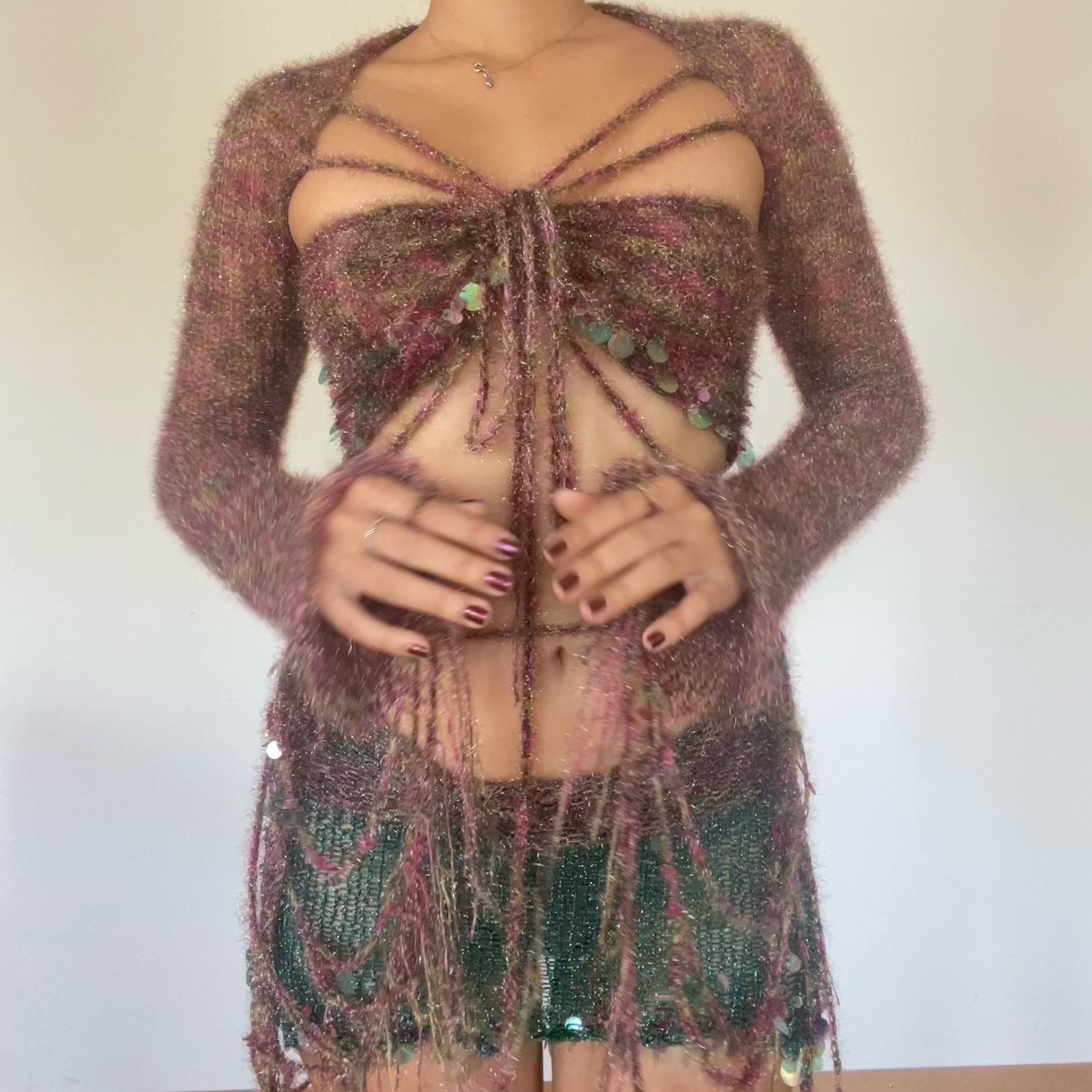 Butterfly set (Top & Skirt )