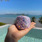 Cotton sequin yarn - Purple