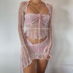 Butterfly set (Top & Skirt) - Pink