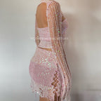 Butterfly set (Top & Skirt) - Pink